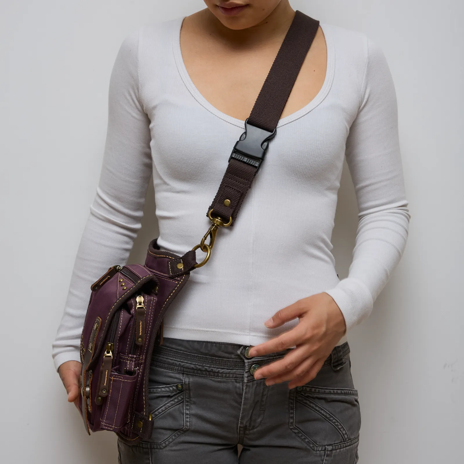 Ukoala bag worn as Cross Body